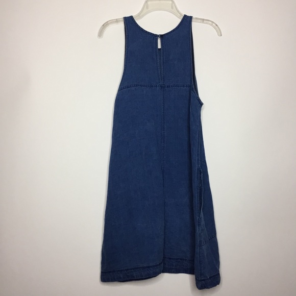 Aritzia Wilfred Trompette Dress With Linen Blue M - Picture 5 of 15